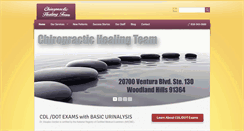 Desktop Screenshot of chiropractichealingteam.com